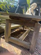 tuintafel eiken, Tuin en Terras, Tuintafels, Ophalen, Gebruikt, Rechthoekig, Hout