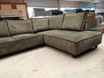 Velours Hoekbank 300x220cm - Nu €499!, ., Hoekbank, Ophalen of Verzenden, Zo goed als nieuw