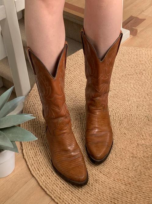Don Quijote cowboylaarzen 39 western boots bohemian laarzen, Kleding | Dames, Schoenen, Zo goed als nieuw, Hoge laarzen, Bruin