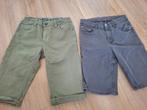 2 korte broeken: mt 158 H&M en mt 158/164 WE Blue Ridge!, Broek, Gebruikt, WE, Ophalen of Verzenden