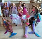 10 barbies: prinsessen, zeemeerminnen, paard en koets, Kinderen en Baby's, Ophalen of Verzenden, Gebruikt, Barbie