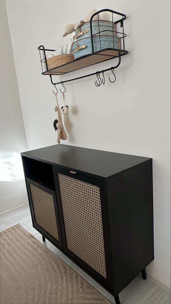 Design kast/ Commode met rek, Huis en Inrichting, Kasten | Dressoirs, Zo goed als nieuw, 50 tot 100 cm, 25 tot 50 cm, Met deur(en)