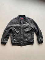 Vintage Aviator Leren Jas, Zwart, Ophalen of Verzenden, Zo goed als nieuw, Maat 56/58 (XL)