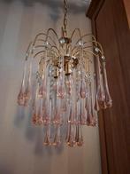 Schitterende Vintage murano teardrop kroonluchter, Huis en Inrichting, Lampen | Kroonluchters, Ophalen of Verzenden, Zo goed als nieuw