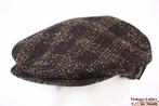 Platte pet Borsalino Ferla bruin geruit wol 55 = S -XS nieuw, Kleding | Dames, Hoeden en Petten, 55 cm (S, 6⅞ inch) of minder