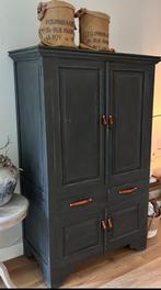 Kast, Huis en Inrichting, Kasten | Wandmeubels, Ophalen, Gebruikt, Teakhout, Minder dan 150 cm