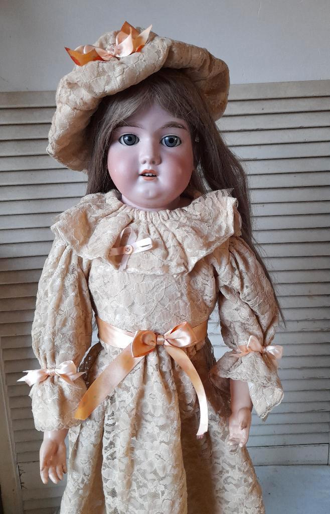 grote antieke pop, 370 armand marseille 370, 80cm, Verzamelen, Poppen, Gebruikt, Pop, Ophalen