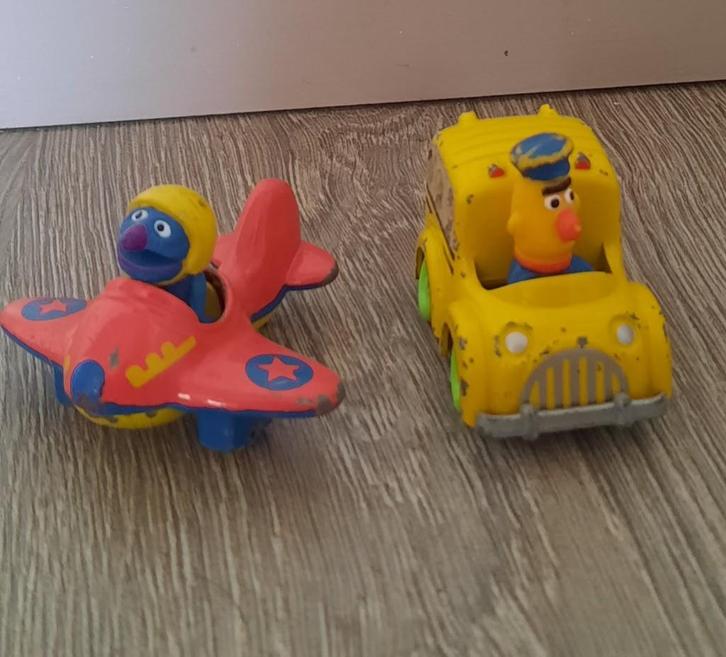 Vintage playskool sesamstraat voertuigen '82, Verzamelen, Speelgoed, Gebruikt, Ophalen of Verzenden