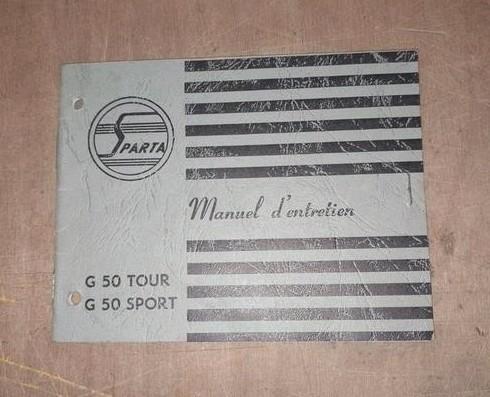 Sparta G50 handleiding Franstalig, Fietsen en Brommers, Handleidingen en Instructieboekjes, Gebruikt, Ophalen of Verzenden