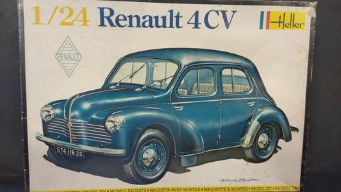Renault 4cv 1:24 Heller Kit Pol, Hobby en Vrije tijd, Modelbouw | Auto's en Voertuigen, Zo goed als nieuw, Auto, Groter dan 1:32