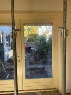 Te koop: Set dubbele buitendeuren – HR++ glas, Deurkozijn, Zo goed als nieuw, Hout, Ophalen