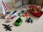 Playmobil set 10 boten speedboot krokodil catamaran kano, Ophalen of Verzenden, Gebruikt, Los playmobil
