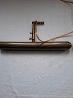 oud schilderijlamp met 2 fittingen, Huis en Inrichting, Ophalen of Verzenden, Gebruikt, Metaal