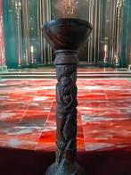 Decoratieve houten kandelaar voor sfeer, Ophalen of Verzenden