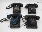 Oude bakelieten telefoons met draaischijf, Telecommunicatie, Vaste telefoons | Niet Draadloos, Gebruikt, Met draaischijf, Ophalen of Verzenden