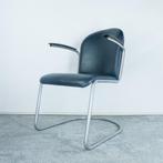 set van 2 stoelen model 413 Gispen blauw skai 60s, Gebruikt, Blauw, Vintage, Vier