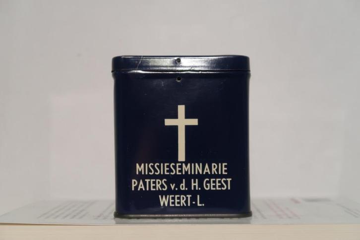 Missiebusje voor Missieseminarie, Weert, Verzamelen, Blikken, Gebruikt, Overige, Ophalen of Verzenden