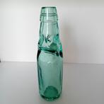 Vintage groen knikkerflesje, Ophalen of Verzenden