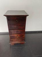 Antiek ladenkastje te koop, Ophalen, Gebruikt, 50 tot 100 cm, 3 of 4 laden