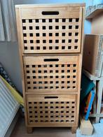 Houten ladenkast voor schoenen of badkamer, Ophalen, Gebruikt