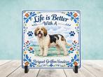 Life is Better With a Briquet Griffon Vendeen - Tegel, Verzenden, Nieuw
