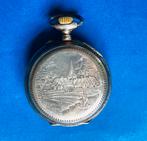 Antiek zakhorloge Galonne, zilver, vergulde rand, plm. 1900., Overige merken, Zakhorloge, 1900 tot 1930, Verguld