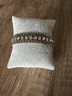 Schakelarmband strass, Overige materialen, Verzenden, Nieuw, Zilver