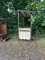 Hardhouten bordessen, Tuin en Terras, Minder dan 250 cm, Gebruikt, Tuinhuis, Ophalen of Verzenden