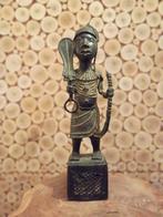 Brons beeld Benin warrior Nigeria, Antiek en Kunst, Ophalen of Verzenden