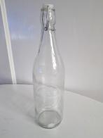 Glazen Fles met Beugel, Wit, Ophalen of Verzenden, Minder dan 50 cm, Glas