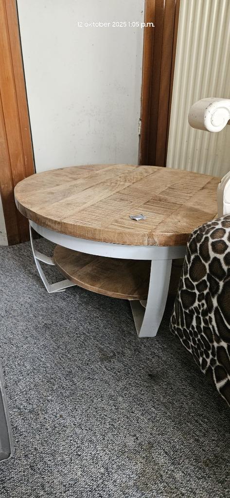 Bijzet- / Salontafel, Huis en Inrichting, Tafels | Salontafels, Gebruikt, Minder dan 50 cm, 50 tot 100 cm, 50 tot 100 cm, Rond