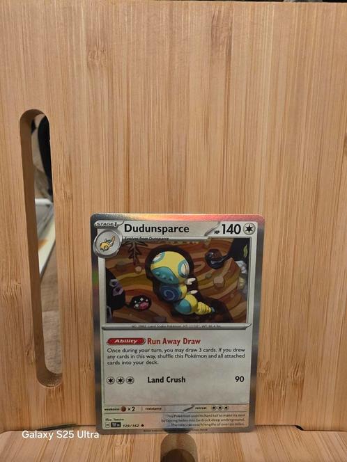 Dudunsparce Temporal Forces holo 129/162, Hobby en Vrije tijd, Verzamelkaartspellen | Pokémon, Zo goed als nieuw, Losse kaart