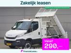 Iveco Daily 35C16 Kipper met Kraan Dubbellucht 3,5t Trekhaak, Auto's, Bestelauto's, Stof, Gebruikt, Euro 6, Iveco