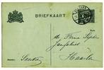 Gelopen briefkaart 2½ ct overdruk naar 3 ct -1917.voo € 1,00, Verzenden, Briefkaart