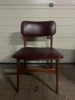 Vintage Stoel Bordeaux Rood Skai, Jaren '60, Ophalen