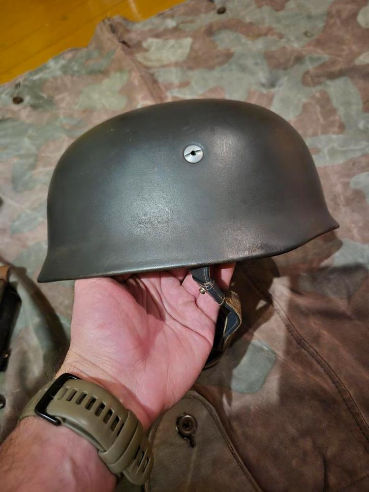 Gerestaureerde m38 fj, Verzamelen, Militaria | Tweede Wereldoorlog, Helm of Baret, Duitsland, Ophalen of Verzenden