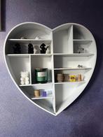 Decoratief hart wandrek in de kleur wit, Ophalen, Zo goed als nieuw