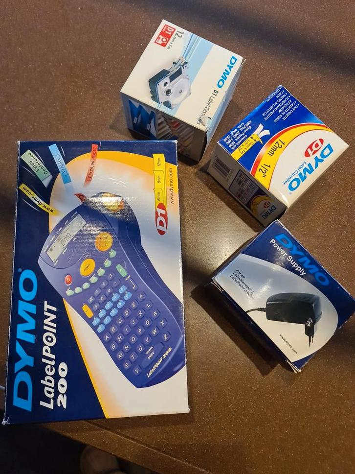 DYMO LabelPoint 200 Labelprinter + accessoires, Diversen, Bureau-accessoires, Zo goed als nieuw, Ophalen of Verzenden
