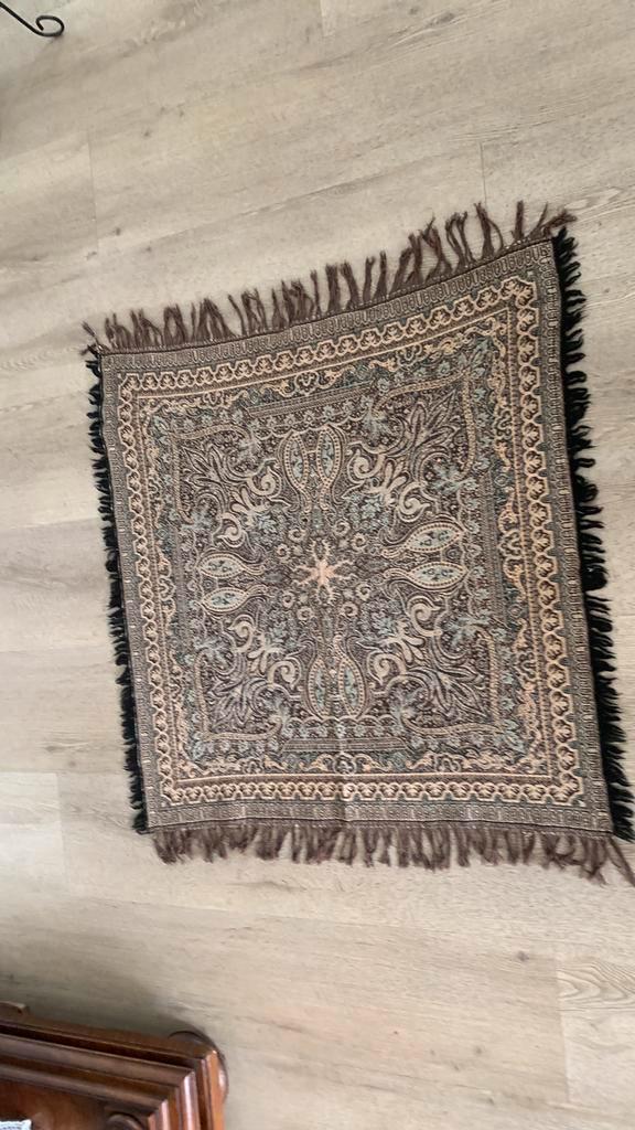 Vintage zgan Worteldoek/Kapstok kleed jar 50 Sinttip!!!!, Huis en Inrichting, Stoffering | Tapijten en Kleden, Zo goed als nieuw