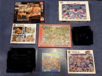 diverse legpuzzels 1.000 stukjes beschikbaar voor biedingen