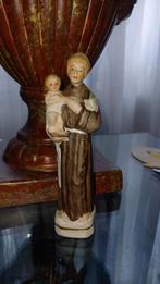 oud bisque porseleinen beeldje heilige Antonius, Ophalen of Verzenden