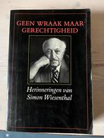 Geen Wraak Maar Gerechtigheid - Simon Wiesenthal, Boeken, Biografieën, Gelezen, Ophalen of Verzenden, Simon Wiesenthal, Overige