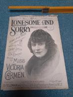 Vintage Lonesome and Sorry Victoria Carmen muziek, Antiek en Kunst, Ophalen of Verzenden