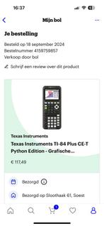 TI-84 Plus CE-T PYTHON EDITION, als nieuw!, Ophalen of Verzenden, Grafische rekenmachine, Zo goed als nieuw