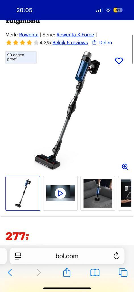 Rowenta X-Force Flex 9.60 Aqua RH20C7 - Steelstofzuiger, Witgoed en Apparatuur, Stofzuigers, Niet werkend, Stofzuiger, Reservoir