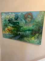 Loree Oudejans - (On)geluk in de tunnel - Acryl, Antiek en Kunst, Ophalen