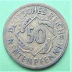 Duitsland: - 50 rentenpfennig 1924a., Postzegels en Munten, Munten | Europa | Niet-Euromunten, Verzenden, Duitsland, Losse munt