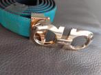Groen Salvatore ferragamo riem met goudkleurige gesp 85 cm, Kleding | Dames, Riemen en Ceinturen, Echt leder, Nieuw, Tailleriem