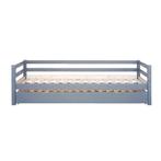 Bed met bedlade of onderbed ties antraciet van leen bakker, Ophalen, 85 tot 100 cm, Gebruikt, Lattenbodem