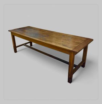 Antieke Franse Boeren Eettafel - Eikenhout 240cm beschikbaar voor biedingen